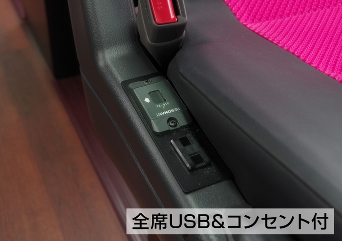 USB＆コンセント口