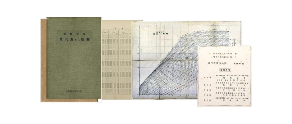 機械学会『蒸汽表及び線図』(昭和9年 初版1刷)