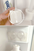 コンタクトケースも浮かせる