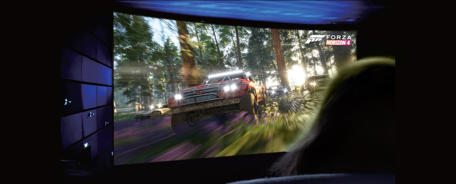 レースゲーム専用モードで五感を刺激