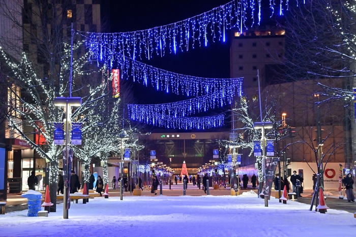 買物公園 アイスフォールイルミネーション(1)