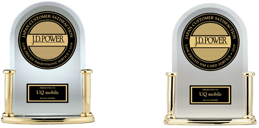 格安スマートフォンサービス顧客満足度調査 2年連続第1位/格安SIMカードサービス顧客満足度調査 第1位