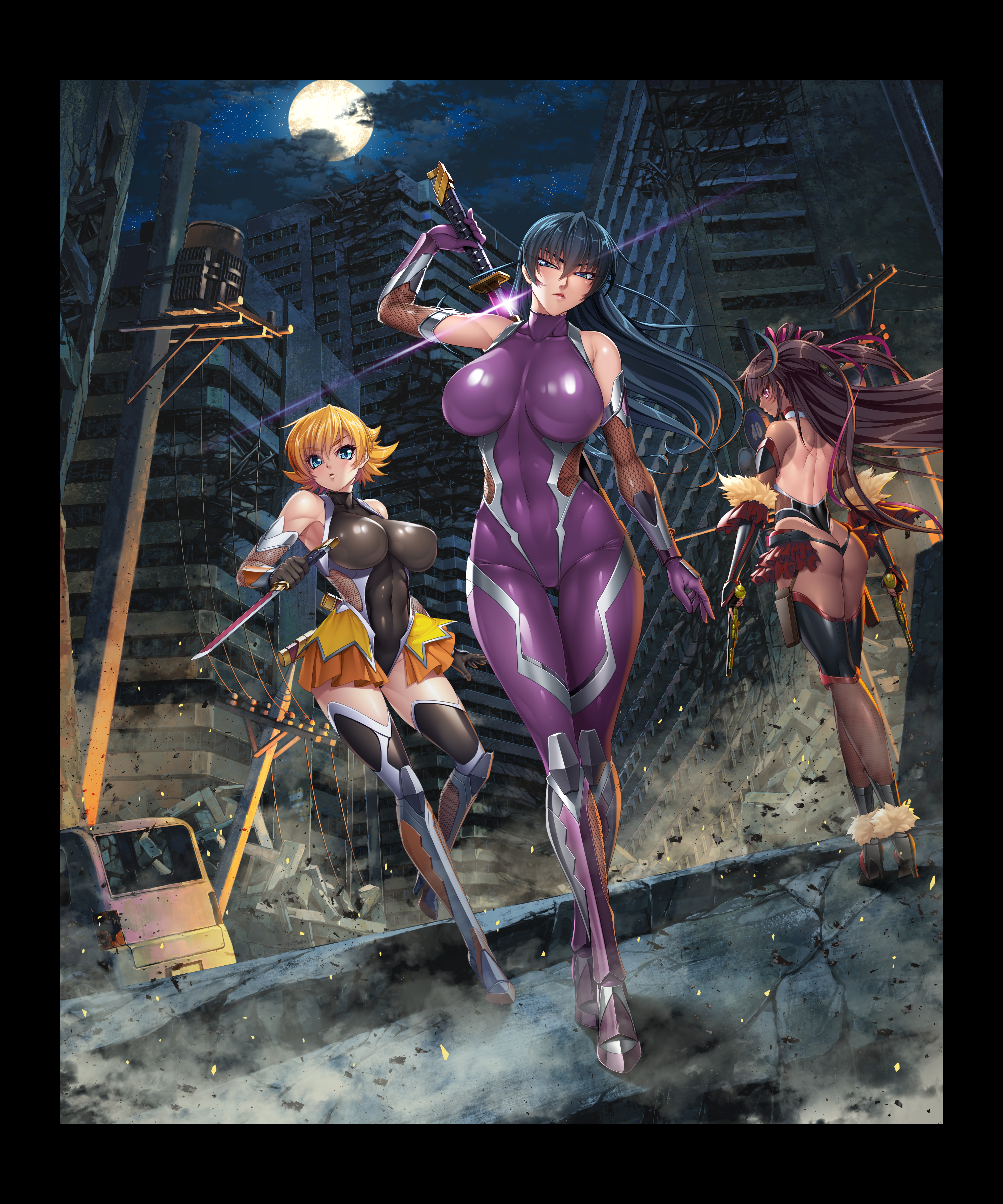 新作スマホアプリゲーム、 近未来くノ一アクションRPG『アクション対魔忍』を配信決定。