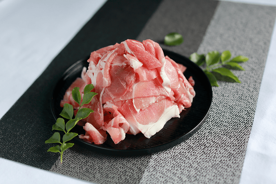 【宮崎県産】霧島山麓森のポークもも、うでスライス