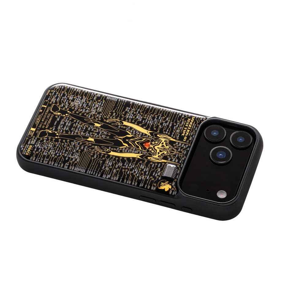 FLASH EVA01 基板アート iPhone 17 Pro Maxケース　ななめ