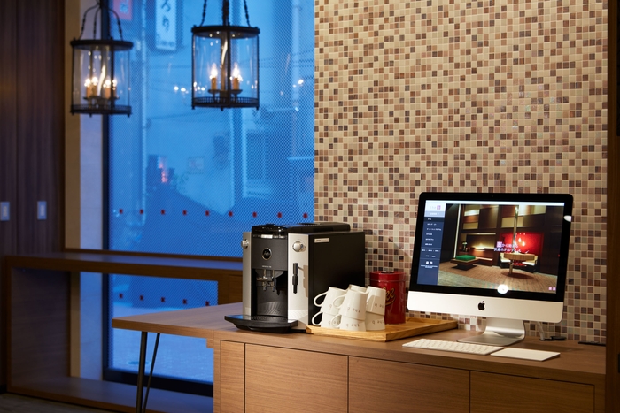 パソコン&無料コーヒーエリア