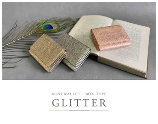 ジュエリーのような輝きの三つ折り極小財布　 「GLITTER」に新色ピンク登場！ ミニ財布ブームの火付け役・BECKERより