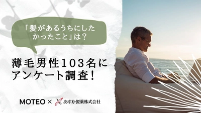 「髪があるうちにしたかったことは？」 薄毛男性103名にアンケート調査！