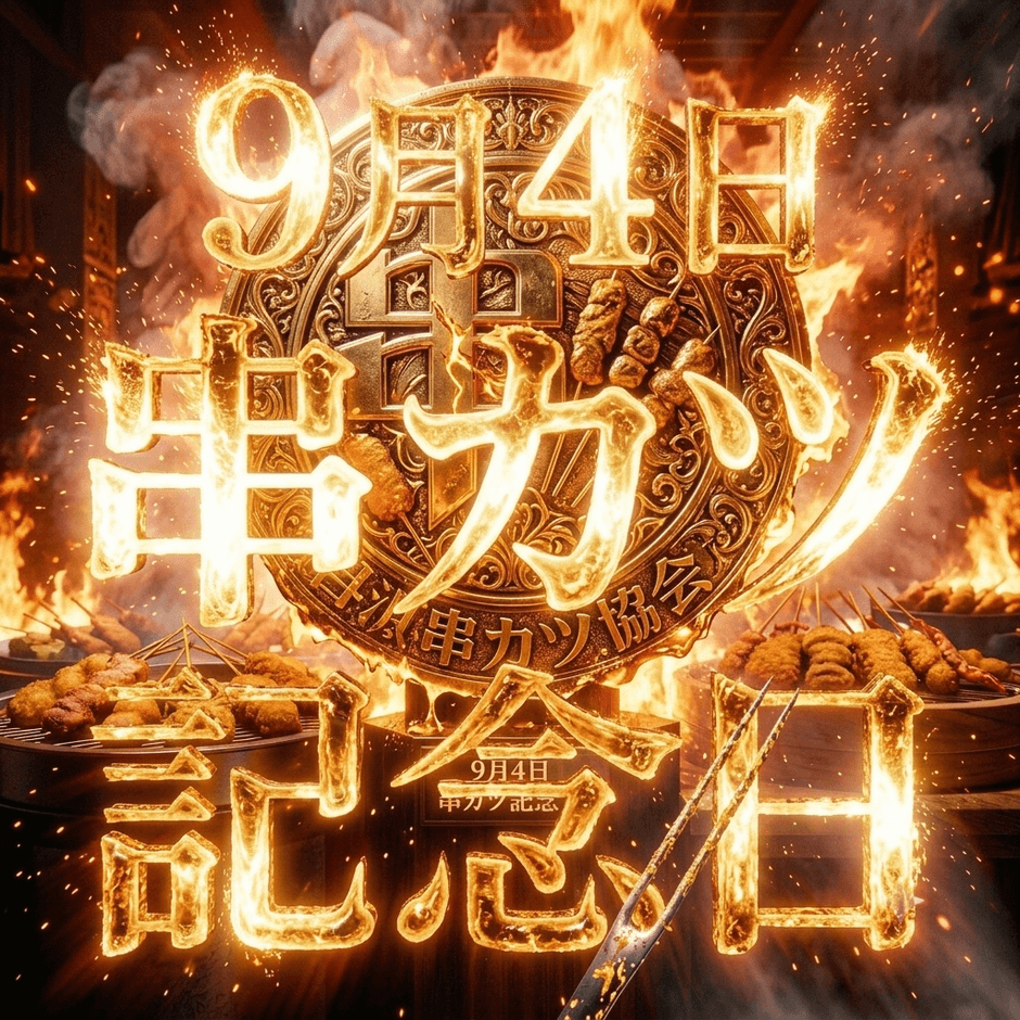 串カツ記念日アートデザイン
