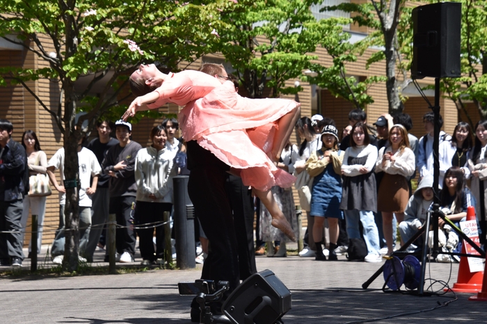 優雅な踊りのパフォーマンスも