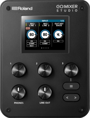 『GO:MIXER STUDIO』 トップパネル