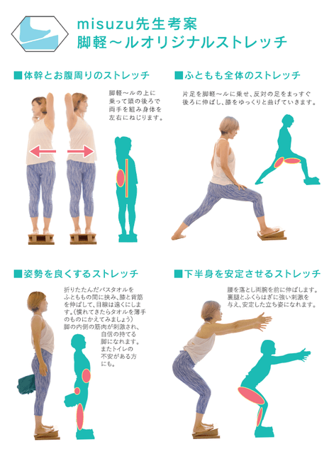 脚軽~ルオリジナルストレッチ