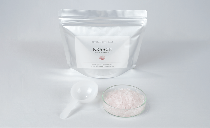 KRAACH クリスタルバスソルト ローズクォーツ×マジョラム *シャーレは付属しません