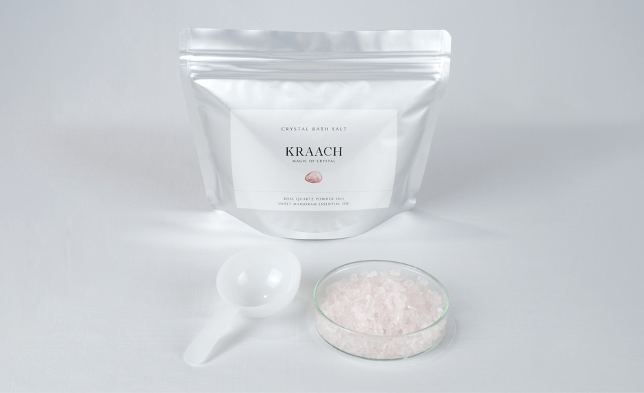 KRAACH クリスタルバスソルト ローズクォーツ×マジョラム *シャーレは付属しません