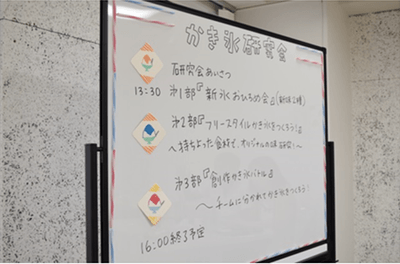 「かき氷研究会」の流れ