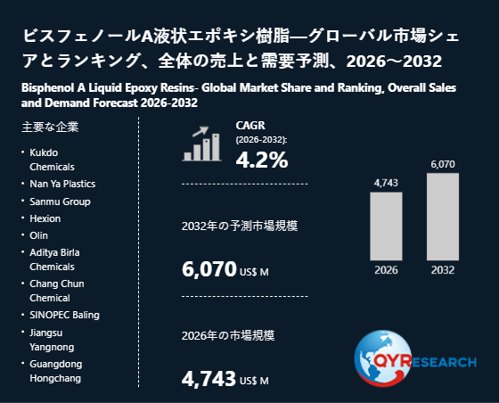 世界ビスフェノールA液状エポキシ樹脂市場調査：主要企業、ランキング、成長要因分析