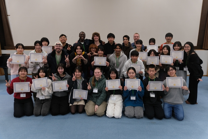 (2026年2月に、福岡県宗像市で主催したグローバルキャンプの様子)