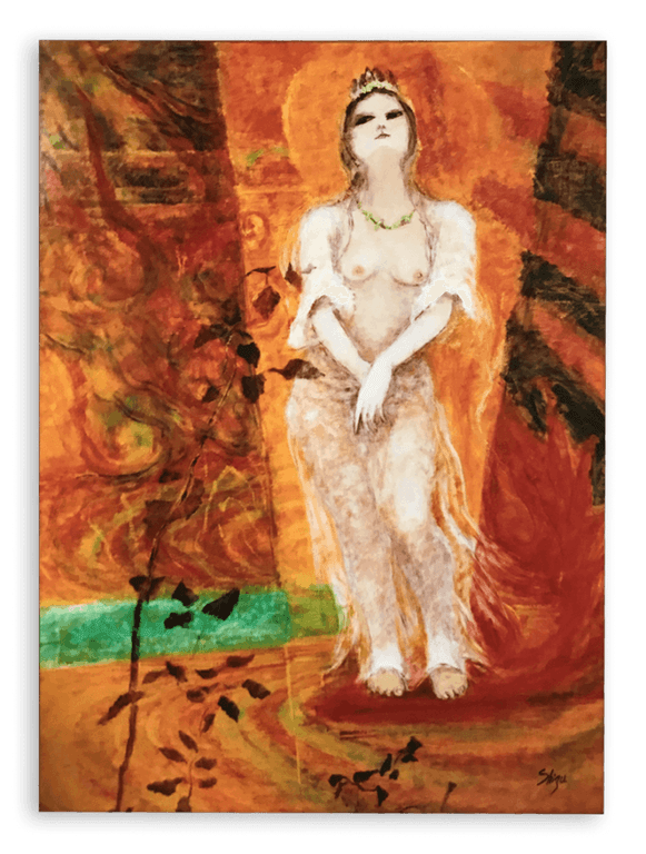 「舞い降りた天女」2020年F80