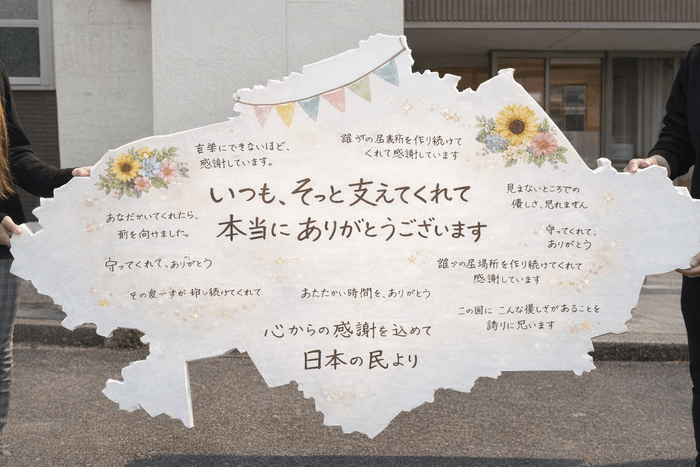 感謝のメッセージも創造