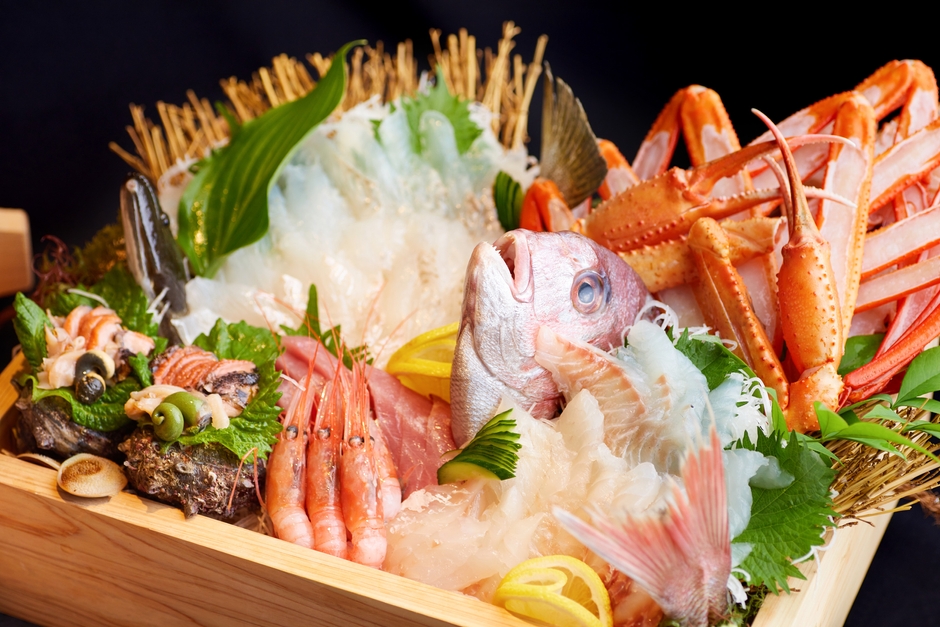 「秋満喫プラン」お造り盛り合わせ