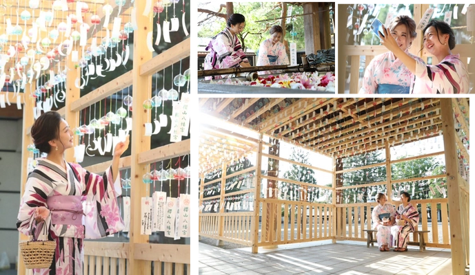 桜山八幡宮に約2,000個の風鈴が夏の彩を演出　 コロナ終息の願いを込めた「桜山風鈴まつり」は7月23日から開催
