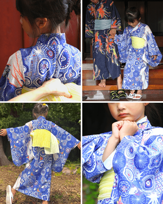 キッズ浴衣 『夢見紋』