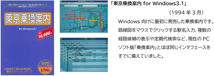 「東京乗換案内 for Windows 3.1」