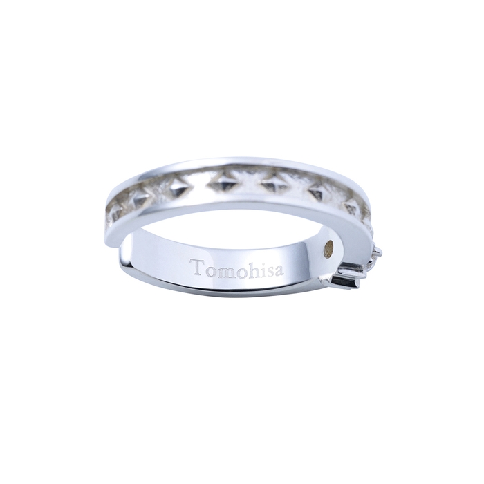 北門 倫毘沙　イヤーカフリング　内側刻印