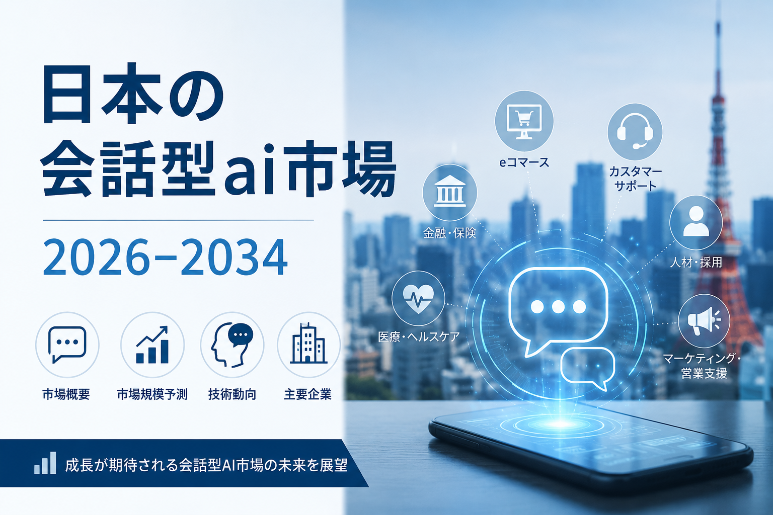 日本の対話型AI市場は、2034年までに34億960万米ドルという驚異的な成長を遂げ、年平​​均成長率は16.63%となる見込みです。