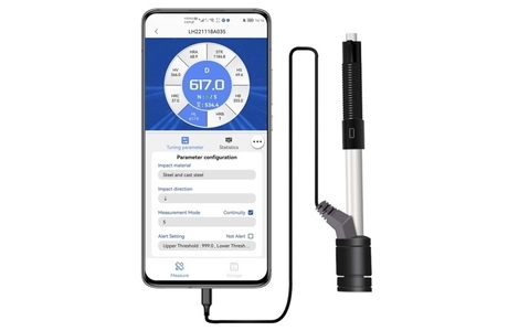 インパクトデバイスをAndroidスマホに直接つなぐ次世代の硬度計　 リバウンド式硬度計「MLH350」を12月13日に販売開始