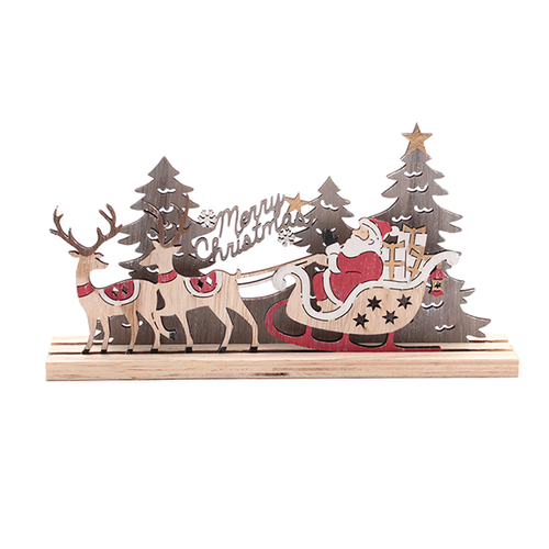 「Wood デコ Santa」価格：590円／サイズ：W31×D5×H15cm