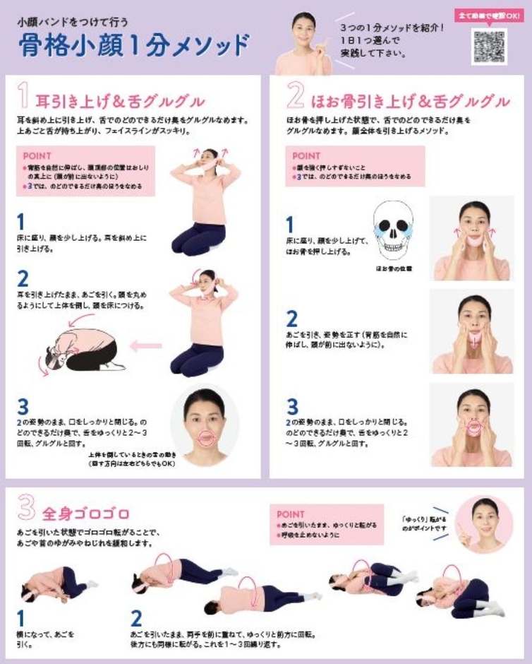 小顔バンドをつけて行う 骨格小顔1分メソッド