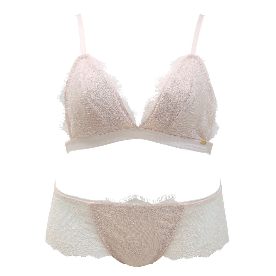 ブラレット上下セット:ヌード