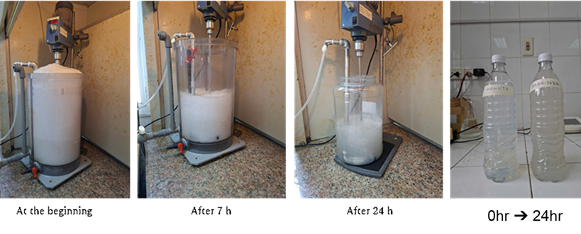 画像(4)精錬排水処理試験