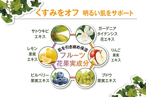 フルーツ花果実成分配合