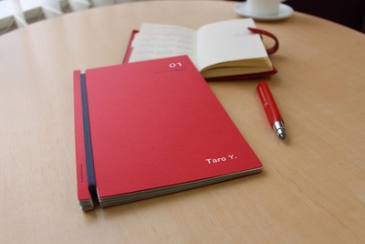 【リプラグ】名入れを施した名刺ファイルLog book(ログブック)
