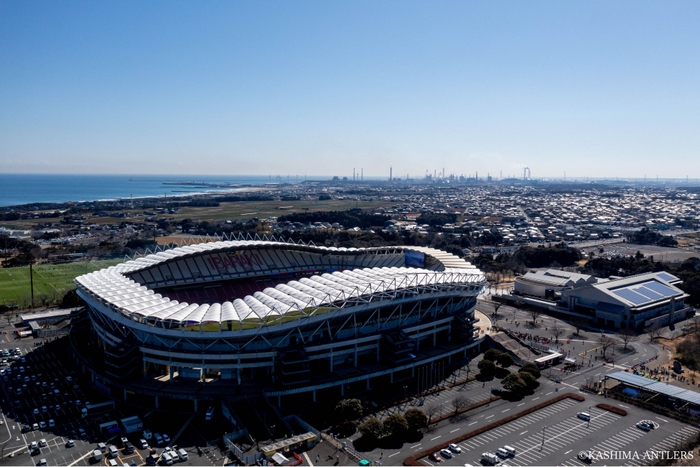 鹿嶋を代表するサッカーチーム「鹿島アントラーズ」のスタジアム