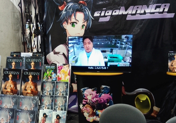アメリカの大規模イベント Comicconブースでメッセージ動画公開
