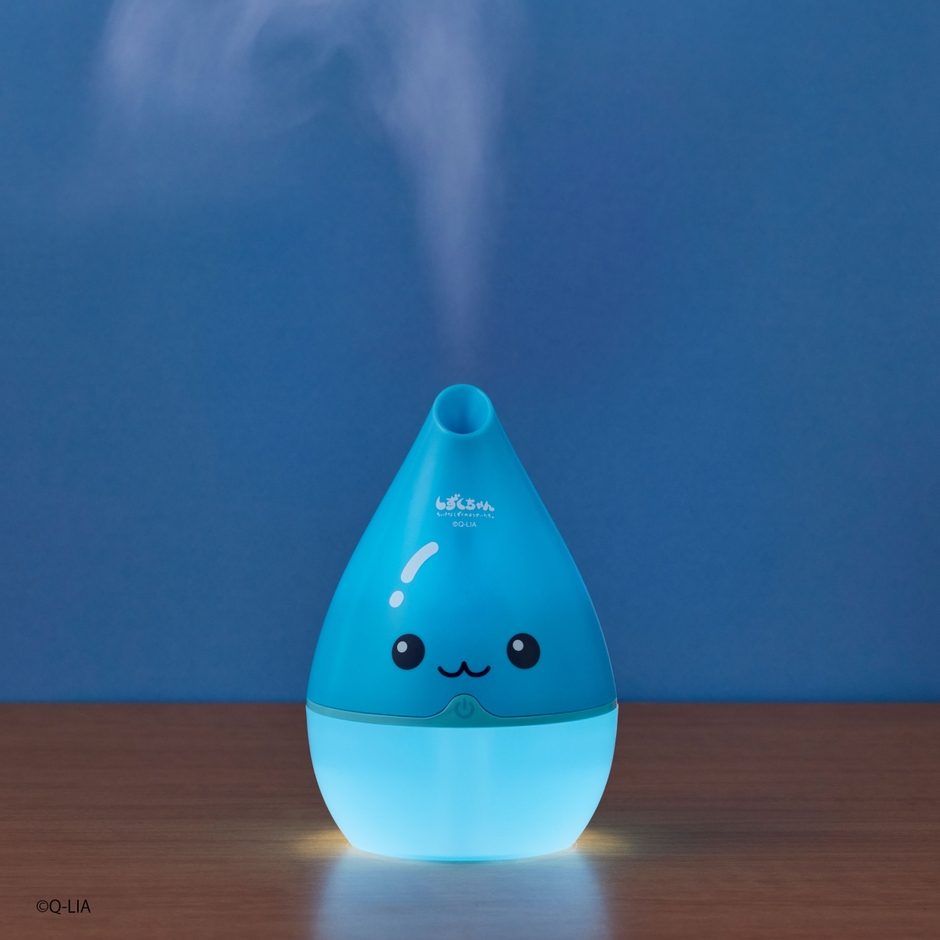 加湿と同時にやさしい灯りのLEDライトが点灯