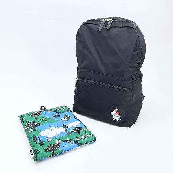 新感覚!ムーミンの折りたたみ可能なリュック。旅行も毎日使いもばっちり。