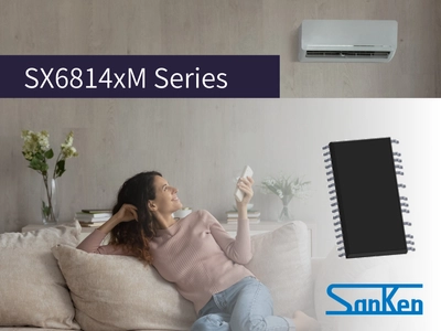 スポーク型IPMモータの音鳴り対策とトータルコストダウンを実現　 高圧3相モータ用ドライバ　「SX6814xMシリーズ」