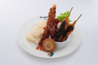 大名古屋プレート（エビフライ・串カツ・ 手羽先・アニバーサリーコロッケ）  ※フリードリンク付き 1,750円 【ナイト・テーブル・レストラン】