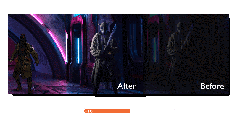 BenQ独自のLight Tuner機能