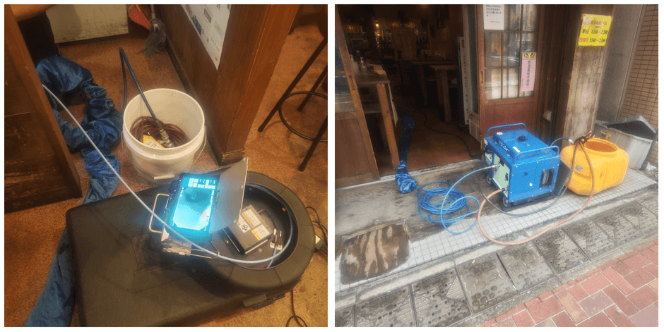 カメラ調査・高圧洗浄