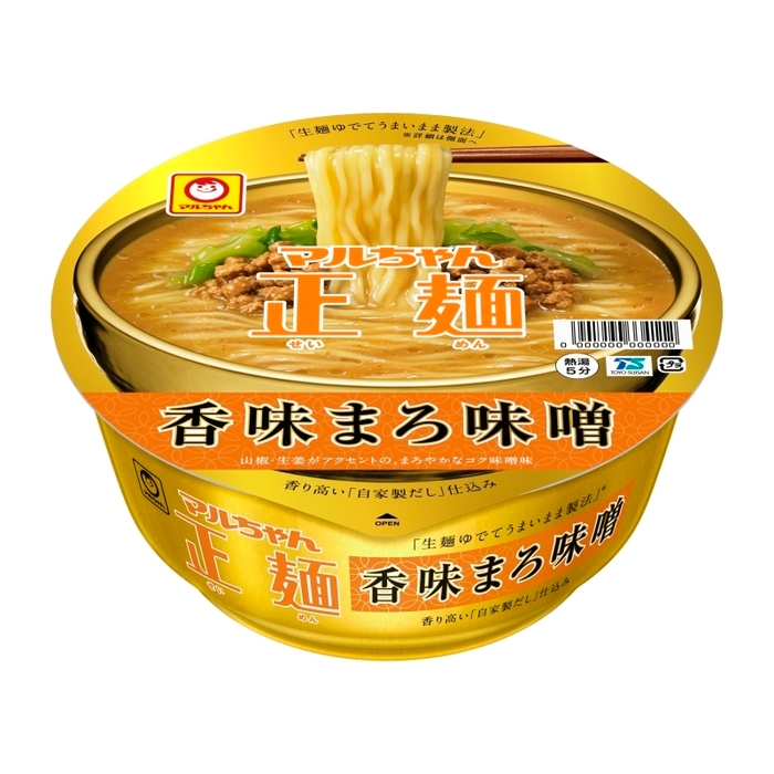 マルちゃん正麺　カップ　香味まろ味噌