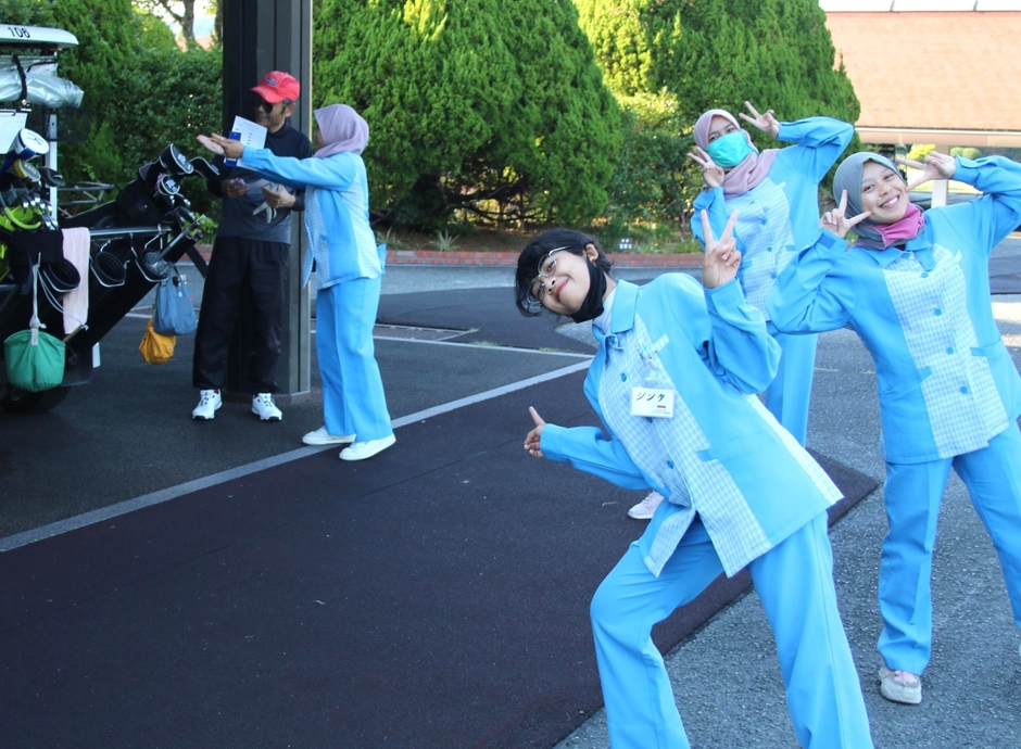 休憩中のひとコマ(キャディー業務)