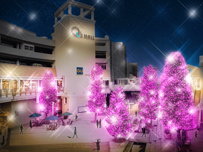 みのおキューズモール「光のチェリーブロッサム」