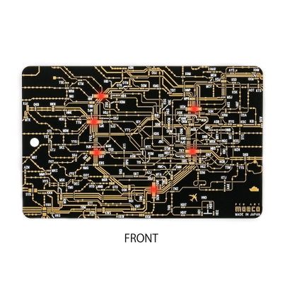 FLASH 東京回路線図 黒 電子工作キット 完成品