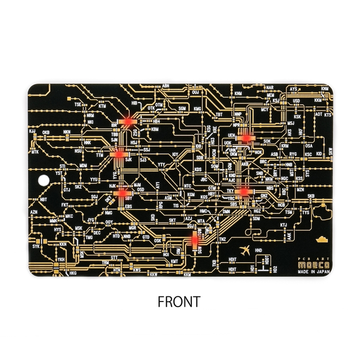 FLASH 東京回路線図 黒 電子工作キット 完成品