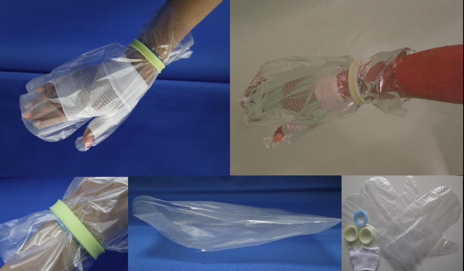 装着簡単!2層構造フィルムでゴムバンドと肌に密着 湯船に入れても大丈夫!